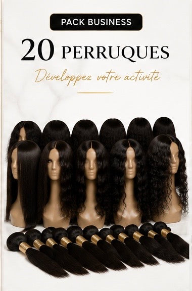 PACK BUSINESS / 20 PERRUQUES